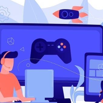 Ilustrasi game online, online game