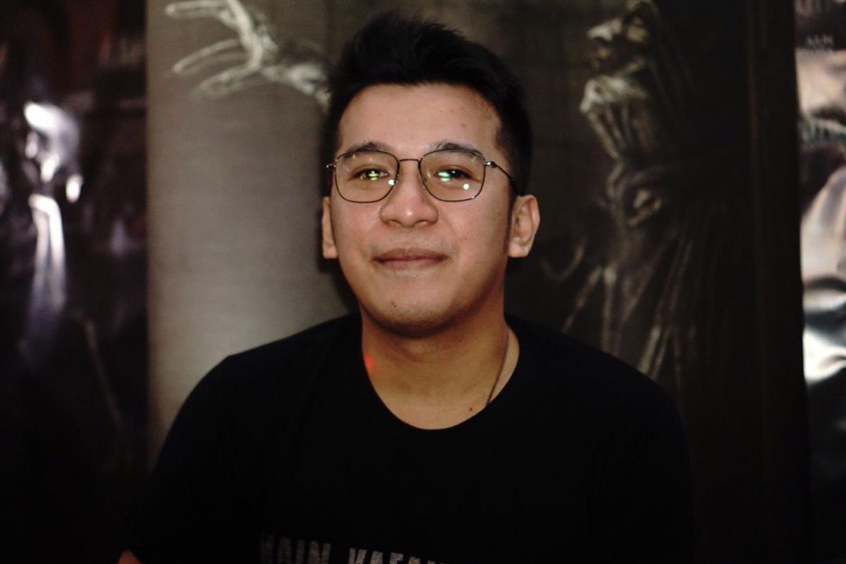 Produser film Girry Pratama saat ditemui usai press screening film Kain Kafan Hitam di XXI Epicentrum, Kuningan, Jakarta Selatan, Senin (11/1/2019).