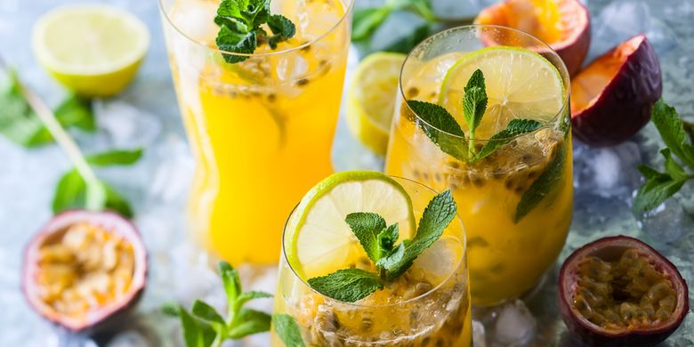 Resep Es Markisa Sari Kelapa, Minuman Segar Setelah Makan Opor