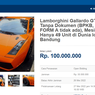 Lelang Lamborghini Gallardo GT3, Harga Mulai Rp 100 Juta 
