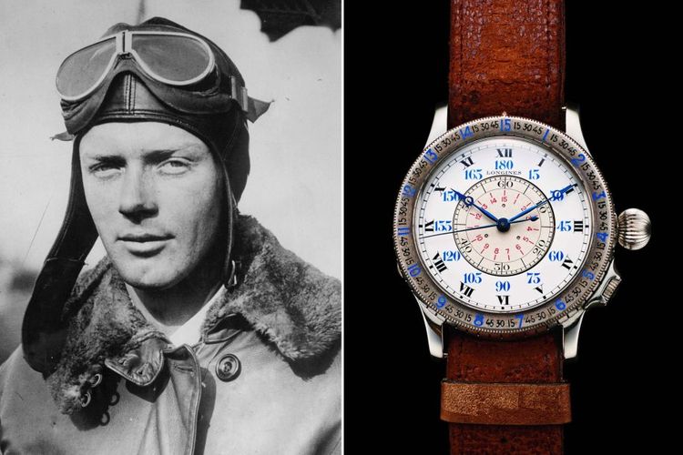 Charles Lindbergh + Longines Lindbergh Hour Angle
