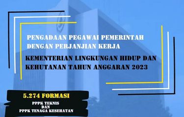 Tangkapan layar formasi PPPK KLHK 2023.