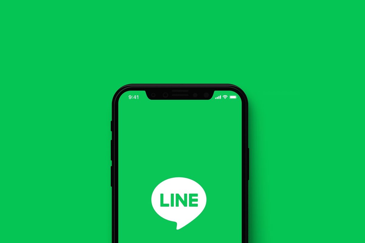 Ilustrasi aplikasi Line