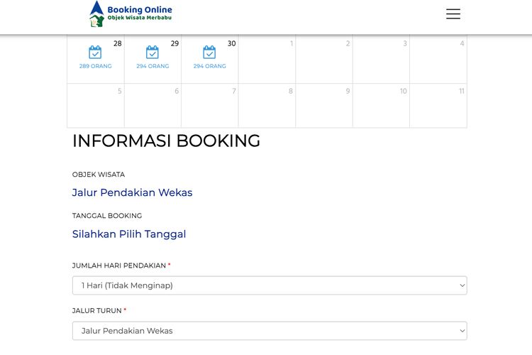 Cara Daftar Pendakian Gunung Merbabu, Wajib Booking Online