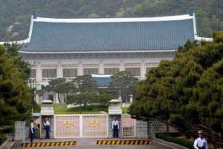 Gedung Biru yang merupakan kantor dan kediaman Presiden Korea Selatan