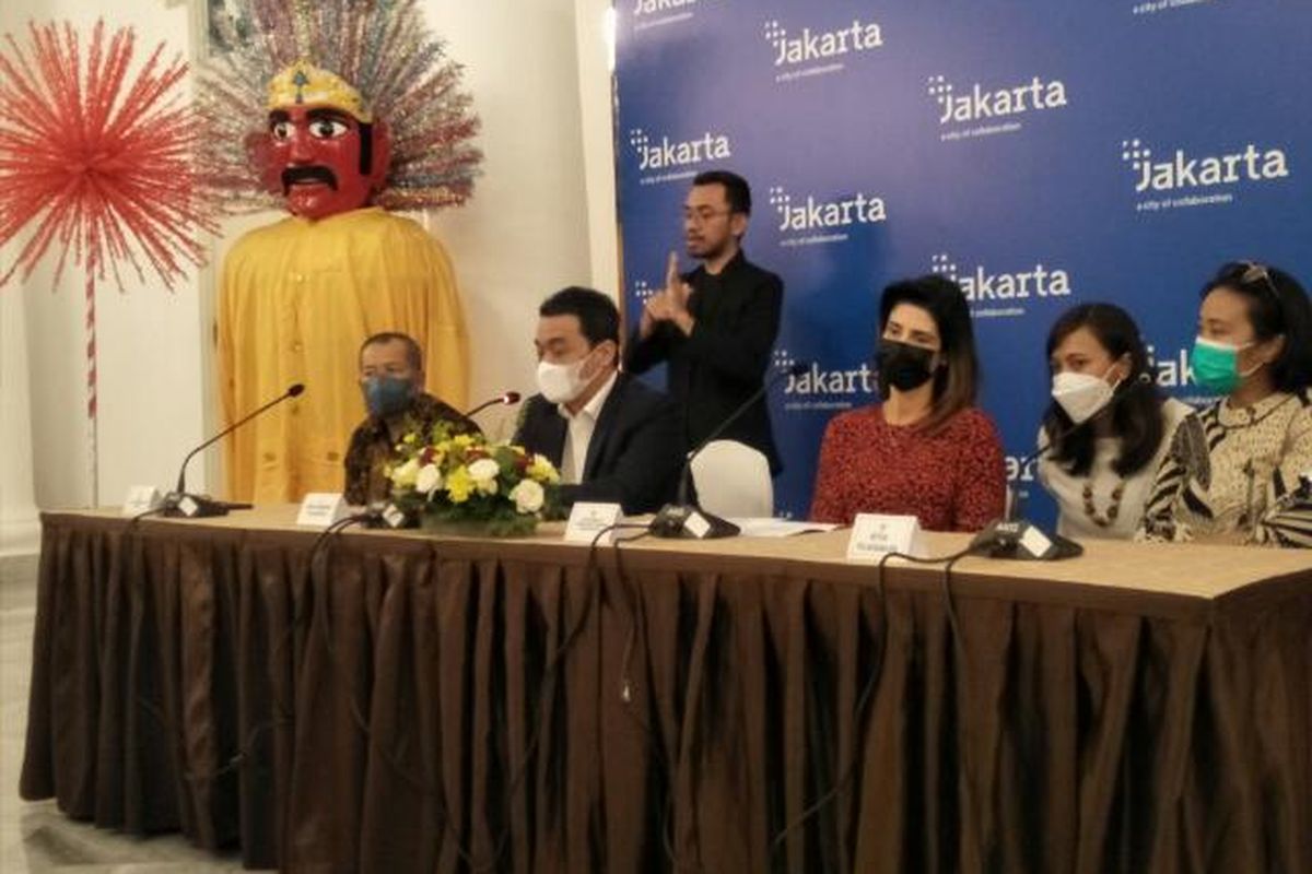 Konferensi Pers IPA World Congress 2022 di Balai Kota DKI Jakarta, Selasa (17/5/2022)