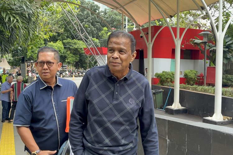 Bos Maktour Travel Fuad Hasan Masyhur di Gedung Merah Putih Komisi Pemberantasan Korupsi (KPK), Jakarta, Senin (26/1/2026).