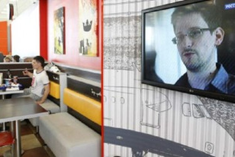 Edward Snowden (30) masih tertahan di bandara Sheremetyevo, Moskwa, setelah dokumen sementara yang dijanjikan pemerintah Rusia belum berada di tangan pemuda itu.