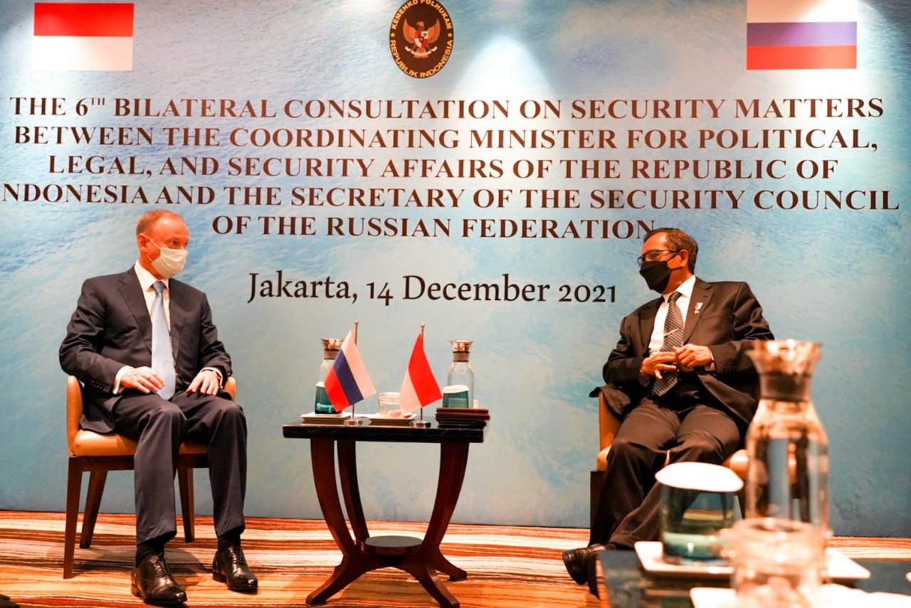 Mahfud Bertemu Sekretaris Dewan Keamanan Rusia, Bahas Situasi Politik dan Keamanan