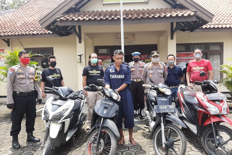 MI pelaku pencurian sepeda motor diamankan di Polsek Tembalang, Selasa (21/4/2020).