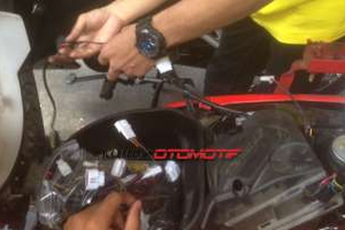 Instalasi T-Bike di sepeda motor Honda