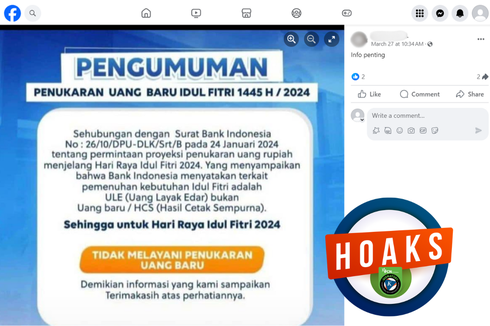 [VIDEO] Beredar Hoaks BI Tidak Layani Tukar Uang Baru untuk Idul Fitri 2024