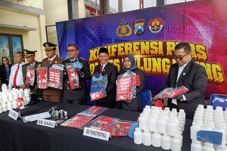Polisi Ungkap 71 Kasus Narkoba di Tulungagung, 91 Tersangka Ditangkap
