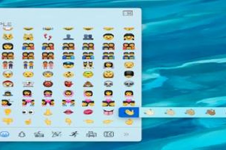 Tampilan emoji baru pada OS X 10.10.3
