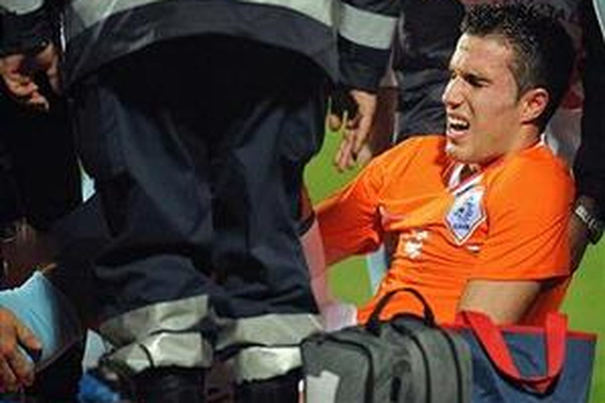 Penyerang Belanda dan Arsenal, Robin van Persie.