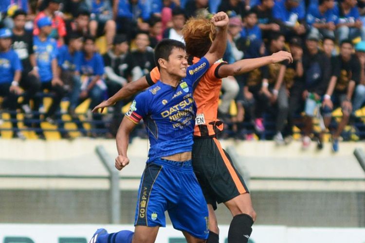 Persib Bandung kalah dari Perseru Serui pada pertandingan pamungkas Liga 1 di Stadion Si Jalak Harupat, Minggu (12/11/2017).