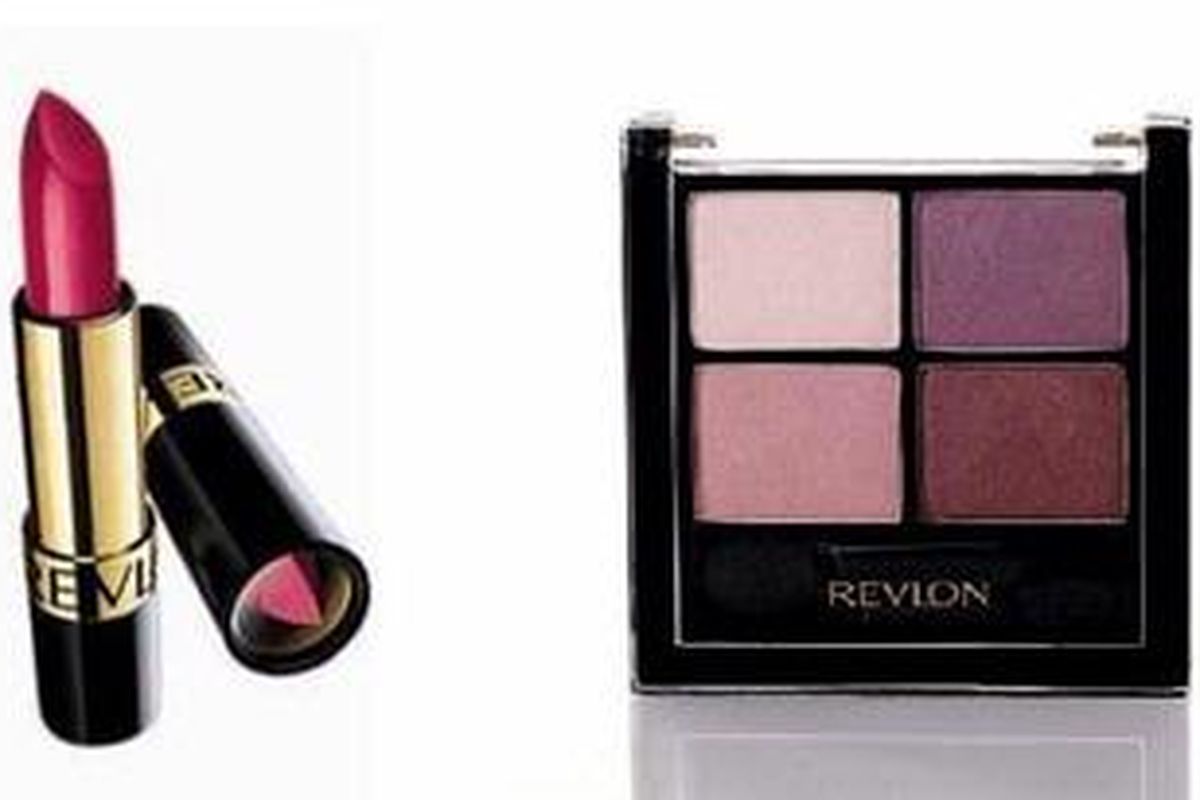 Lipstick Superlustrous dan Wet Dry Shadow Quads dari Revlon.