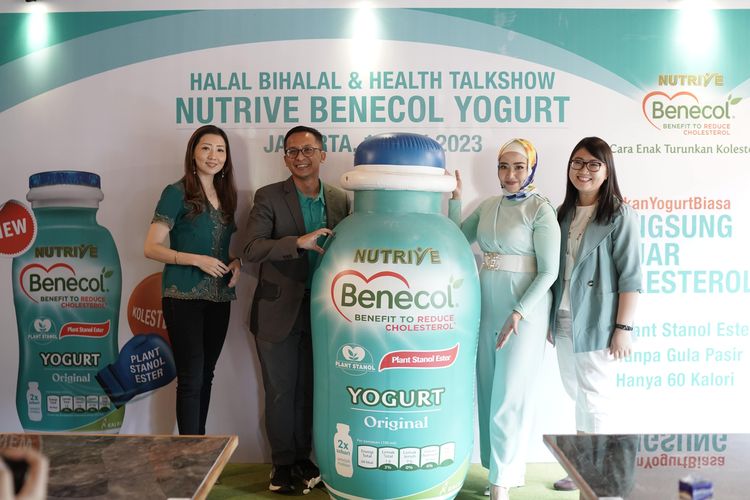 Acara Halal Bihalal dan Health Talkshow Nutrive Benecol, Selasa (16/5/2023).