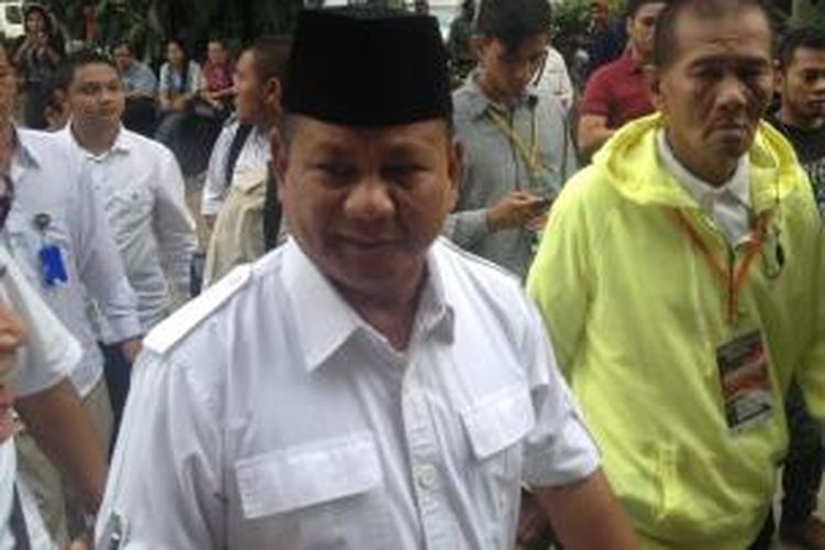 Calon Presiden Prabowo Subianto di Taman Ismail Marzuki, Jakarta, Sabtu (28/6/2014)