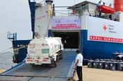 PMI Kirim Kapal Berisi 60 Tangki Air dan Bantuan ke Korban Banjir Sumatera 