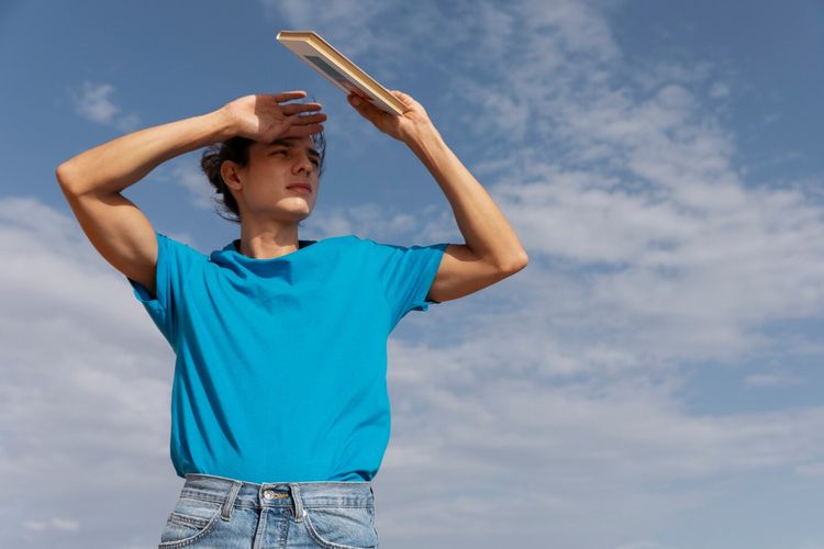 ilustrasi cuaca panas