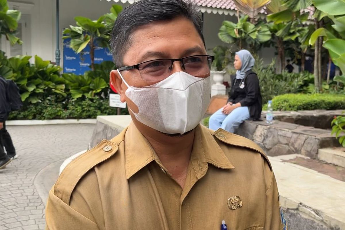 Kepala Suku Dinas (Kasudin) Sumber Daya Air (SDA) Jakarta Pusat, Mustajab saat berada di Balai Kota DKI Jakarta, Senin (3/7/2023).