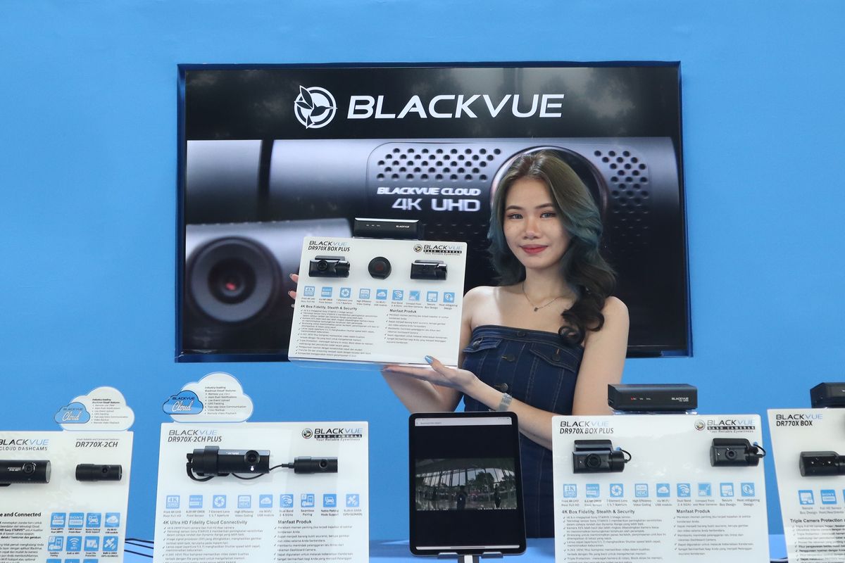 Blackvue meluncurkan dashcam AI di GJAW 2024.