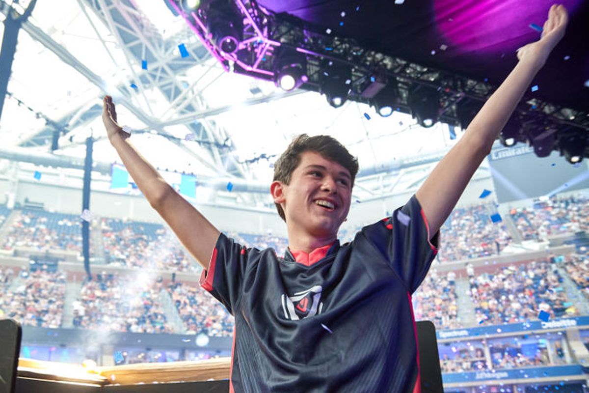 Ilustrasi Kyle Bugha Giersdorf, pemenang ajang Fortnite World Cup Solo