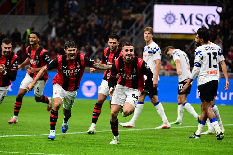 Hasil AC MIlan Vs Atalanta 3-2, Rossoneri Terus Menggila