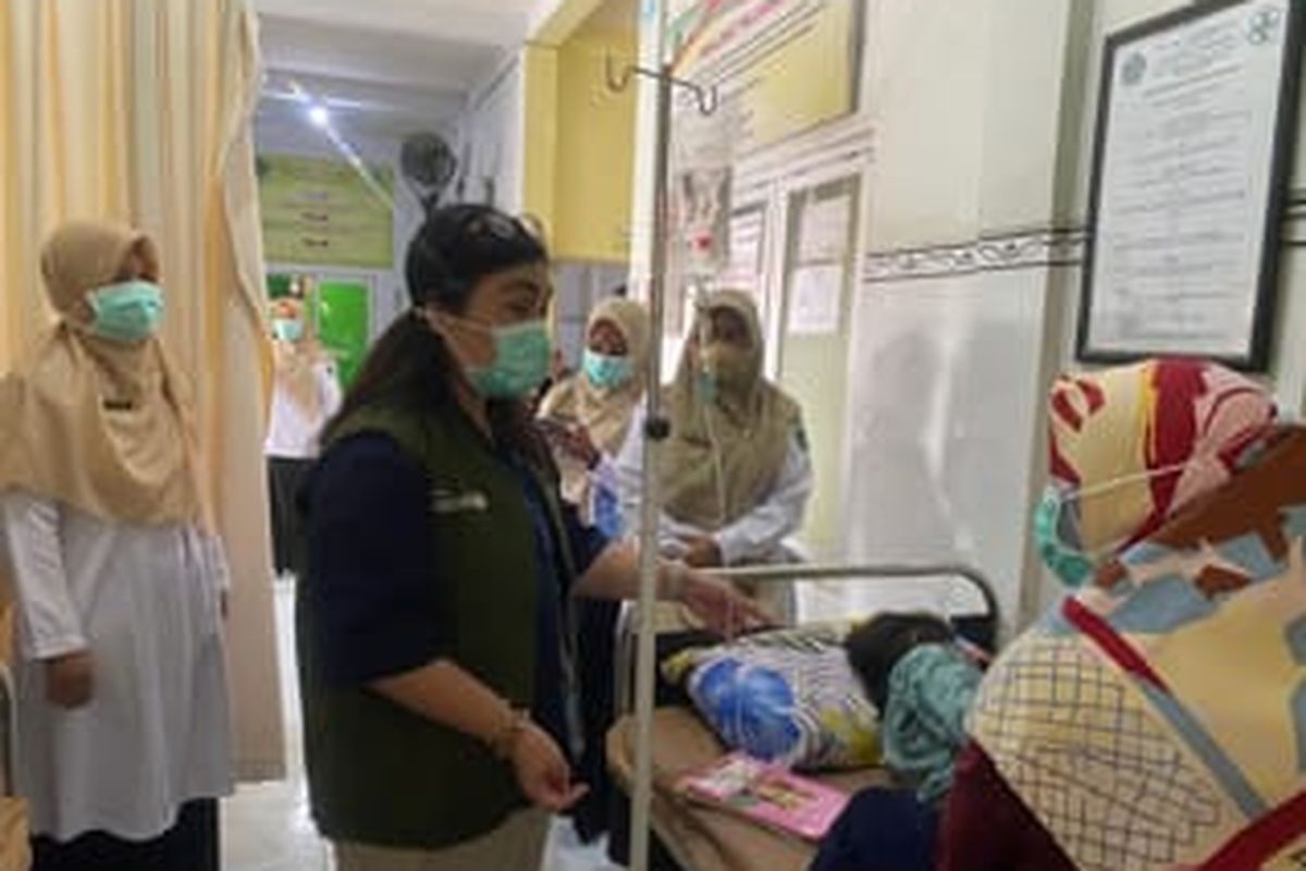 Kemenkes dan Unicef mendatangi pasien campak di Pamekasan, Rabu (10/9/2025)