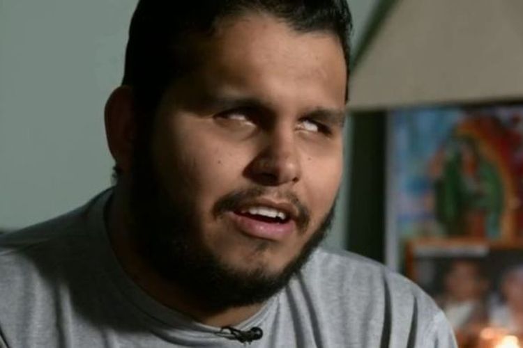 Lucio Delgado, pria tunanetra yang permohonan kewarganegaraannya ditolak Amerika Serikat (AS) karena tidak lulus tes bahasa Inggris.