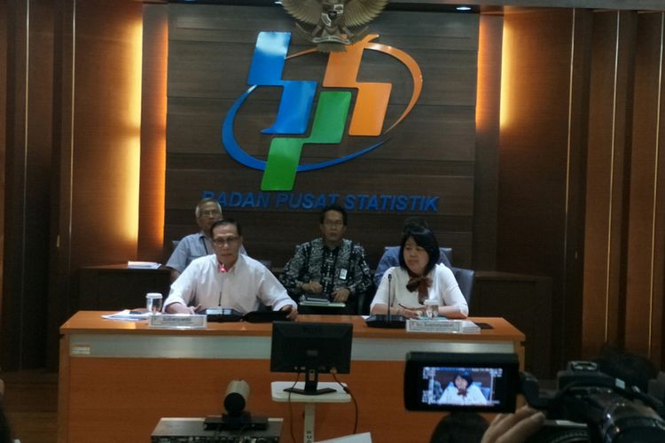 Kepala BPS Suhariyanto di kantor BPS, Jakarta, Rabu (6/2/2019)