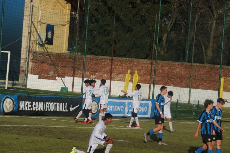 Laga Garuda Select vs Tim U-17 Inter Milan yang berlangsung di Suning Youth Development Centre, Milan, Rabu (22/1/2020).