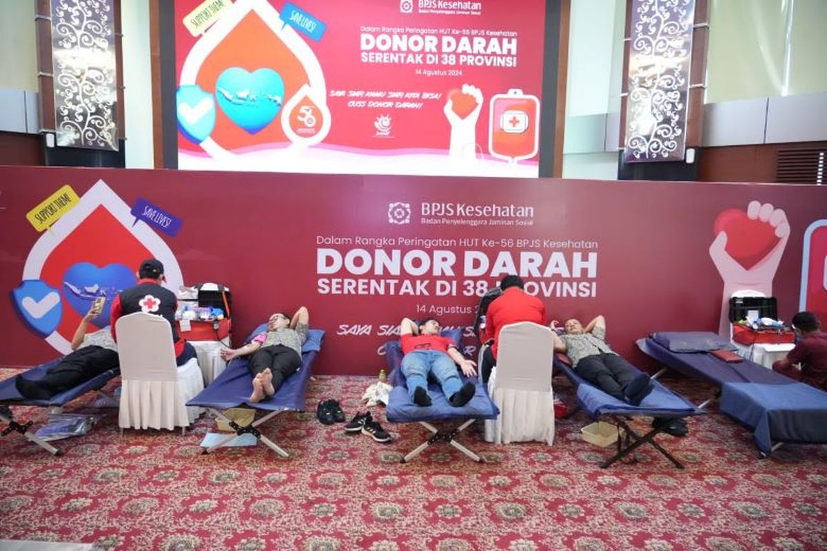 BPJS Kesehatan menggelar donor darah di seluruh kantor BPJS Kesehatan pada 38 provinsi. 