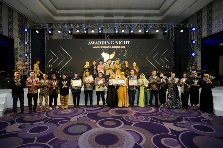 Pelaksanaan UMKM Award 2023 di Bandung, Senin (30/10/2023) malam.