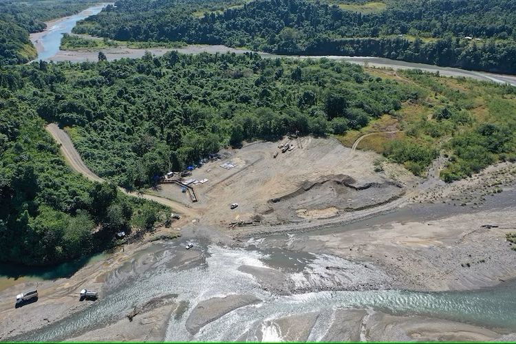 Lokasi proyek pembangkit listrik tenaga air Tina River di Kepulauan Solomon.