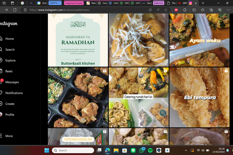 Salah satu foto menu Butter & Salt Kitchen