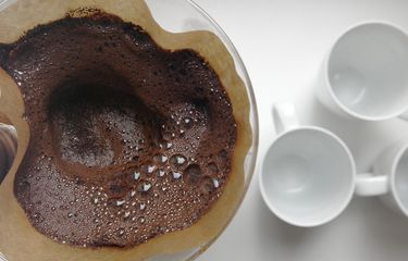 Ilustrasi ampas kopi. 