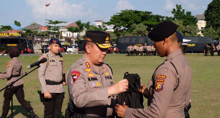 Polda Riau Sebar 1.664 Personel untuk Amankan TPS