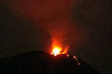 Gunung Ile Lewotolok Kembali Meletus, Lontarkan Lava Pijar Sejauh 400 Meter
