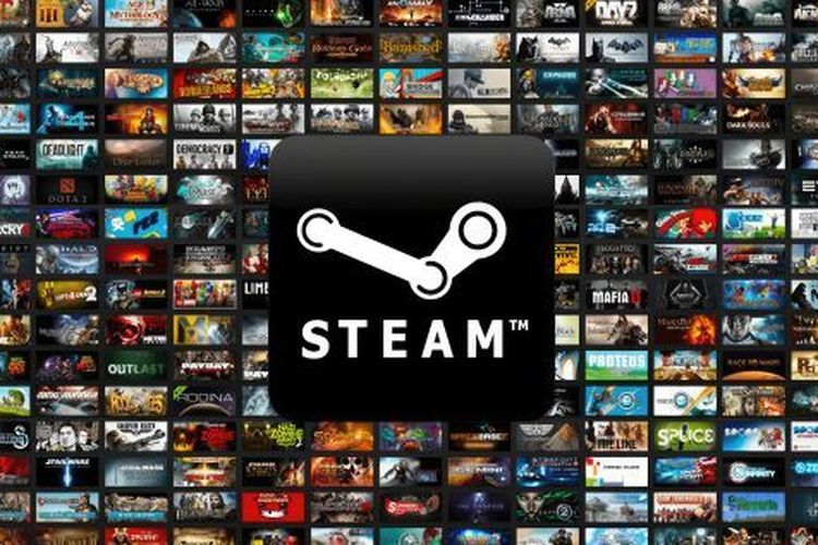 Ilustrasi platform distribusi game Steam.