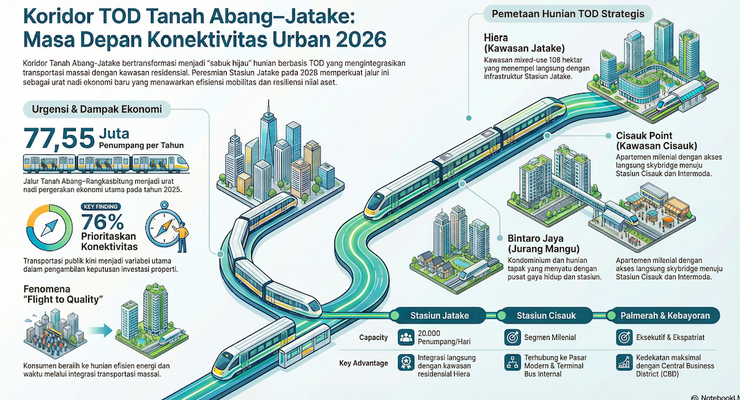 Peta Hunian Berbasis TOD di Sepanjang Jalur Kereta Tanah Abang-Jatake