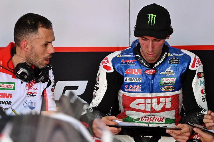 Alex Rins saat sesi tes pra-musim MotoGP 2023 bersama tim satelit LCR Honda
