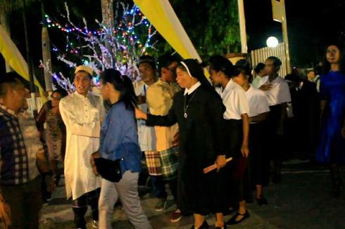 Potret Toleransi di Maumere, Remaja Masjid Ikut Amankan Misa Natal