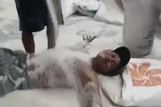 Heboh Video Pria Mandi Beras, Bulog Surabaya Utara Pecat Pelaku 