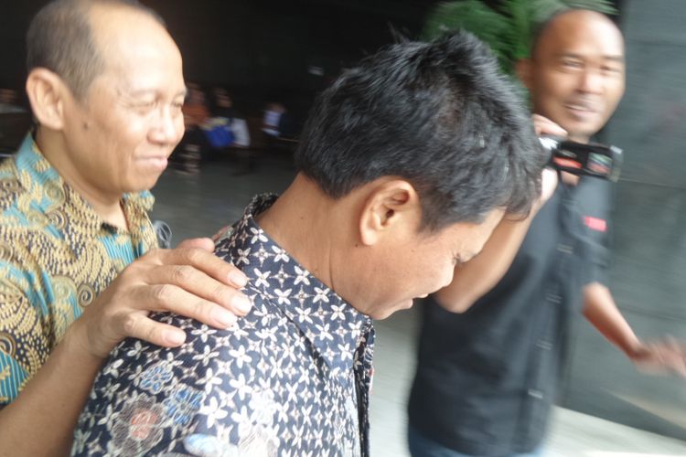 Inspektur Jenderal Kementerian Desa Pembangunan Daerah Tertinggal dan Transmigrasi Sugito menjadi terdakwa di Pengadilan Tipikor Jakarta, Rabu (16/8/2017).