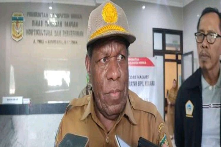 Penjabat Sekretaris daerah (Sekda) Mimika Petrus Yumte.