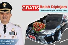 Warga Kebumen Bisa Pakai Camry Mobil Dinas Bupati untuk Acara Pernikahan, Gratis