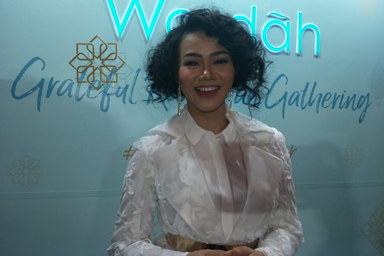 Yura Yunita saat ditemui di kawasan Sudirman, Jakarta Pusat, Kamis (16/5/2019).