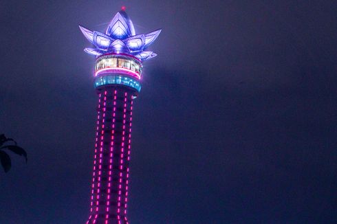 Menara Pandang Teratai yang Menjulang Setinggi 114 Meter di Purwokerto